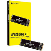 Corsair MP600 CORE XT 1TB Gen4 PCIe 4.0 NVMe M.2 SSD, 3D QLC NAND - Sequential Read-Write -5000-4400 MB-s- - CSSD-F1000GBMP600CXT - - CompuMe